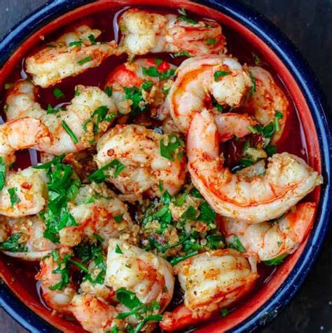 Gambas Al Ajillo Min Spanish Garlic Shrimp The Mediterranean Dish