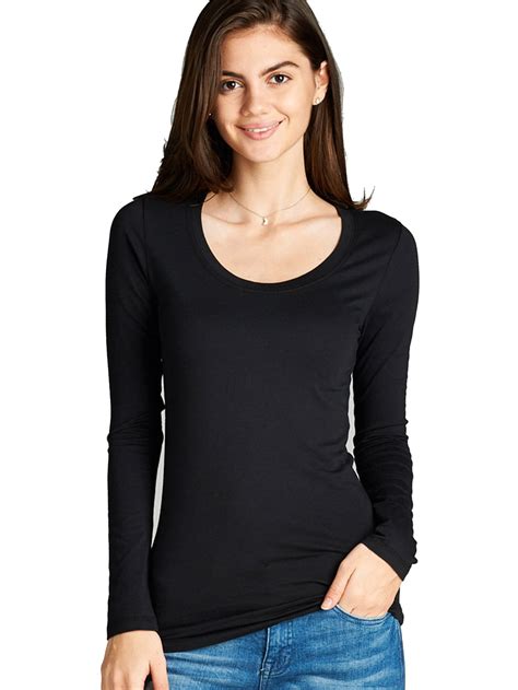 snj-women-s-long-sleeve-scoop-neck-fitted-cotton-top-basic-t-shirts