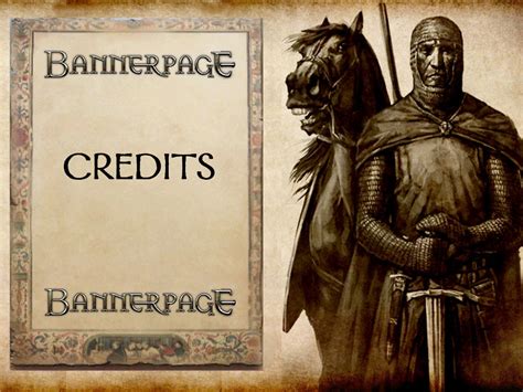 Credits And Sources News BannerPage Mod For Mount Blade Warband