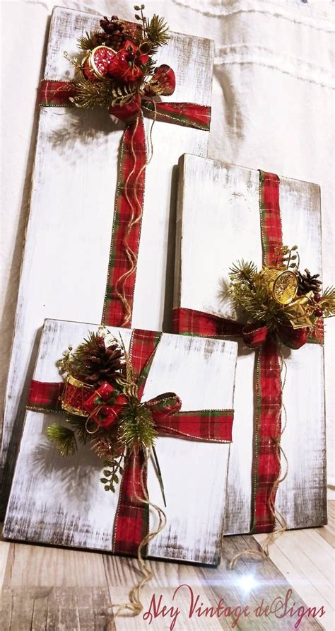 Coastal 36 piece 1h mercury glass ball ornament set. Rustic farmhouse wood Christmas presents in 2020 ...