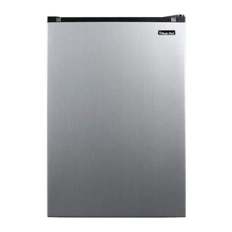 Magic Chef 4 4 Cu Ft Mini Fridge In Stainless Steel Look Without