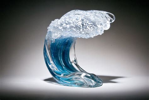 Ocean Wave By Ian Whitt Art Glass Sculpture Artful Home