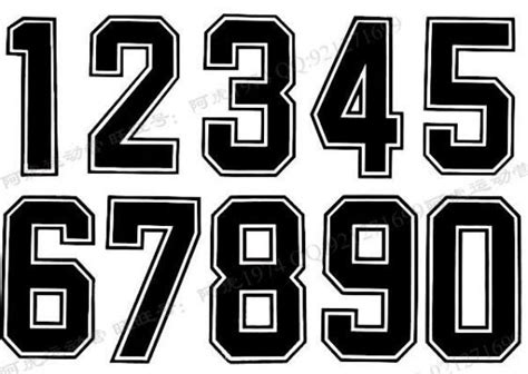 Jersey Number Font Images Football Jersey Font Number Fonts