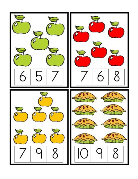 Preschool Printables Apple Kids Math Worksheets Preschool