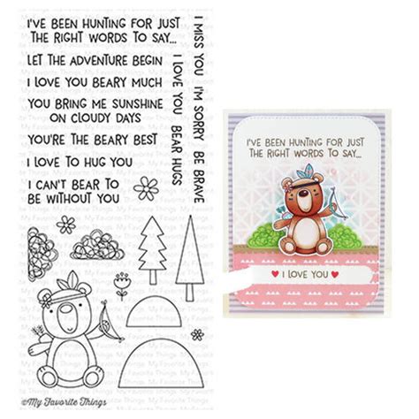 Beary Big Adventure My Favorite Things Clear Stamps