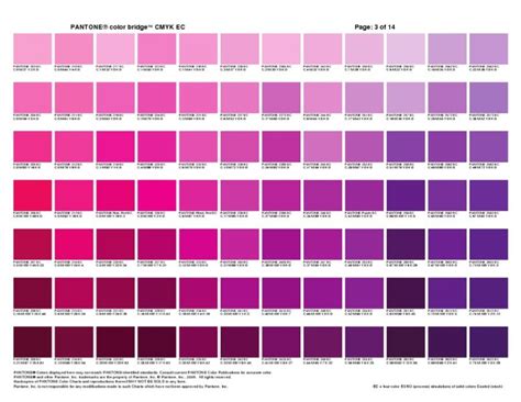 Pin On Pantone Colour Chart