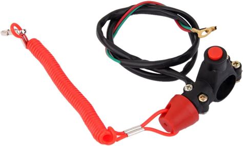 universal engine stop kill tether switch lanyard for atv racing emergency battery accessories