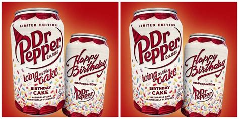 Dr Pepper Has Exclusive Birthday Flavored Drinks