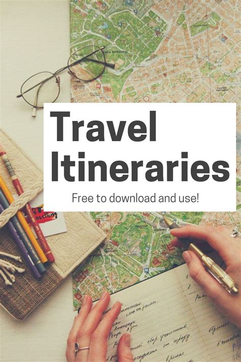 Itinerary Template Free Itinerary Template Travel Itinerary Template