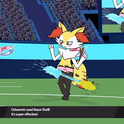 Braixen Hit By A Super Effective Move By Pazymomo