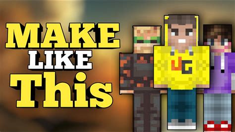 How To Make Your Minecraft Character Own Skin Youtube