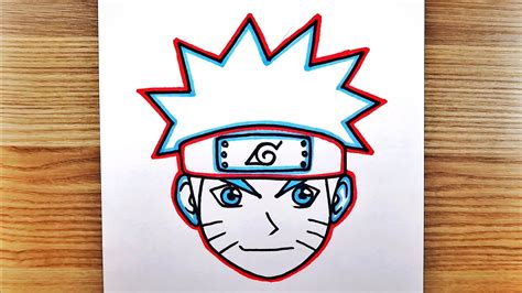 How To Draw Naruto With Marker Effect Easy Anime Sketch Art Tutorial