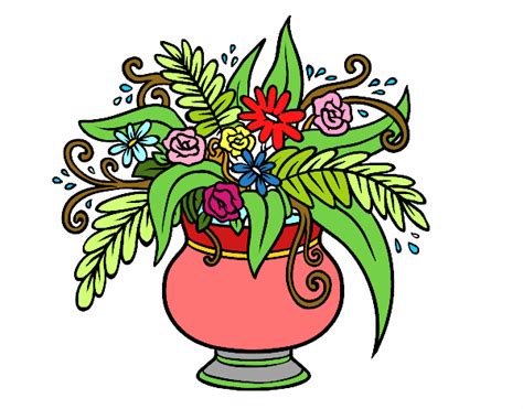 La natura ci dona immagini meravigliose: Disegno Un vaso con fiori colorato da Utente non ...
