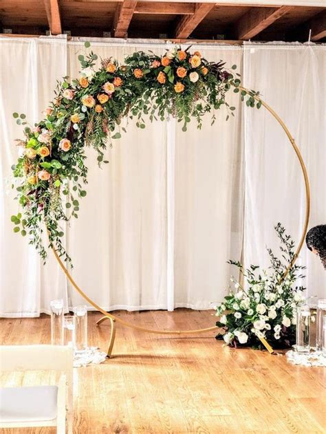 7 Ft Round Arch For Ceremony Metal Arch Circle Arch Photo Etsy In