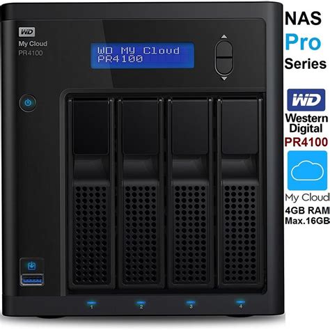 Wd Pr4100 Mycloud Pro 4bay Nas Enclosure 4gb Ram Personal Computer