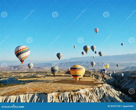 Cappadocia Goreme Hot Air Balloon Editorial Image Image Of Goreme