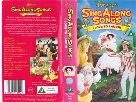Disneys Sing Along Songs I Love To Laugh Vhs Volume Nine Mary Poppins