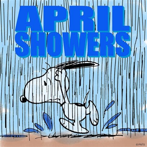April Showers Snoopy Funny Peanuts Gang Snoopy Love
