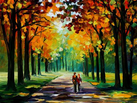 Wallpapers Autumn Oil Paintings