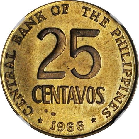 25 Centavos Pattern Philippines Numista