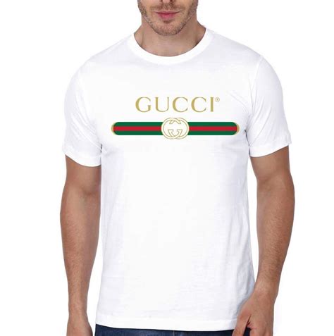 Gucci T Shirt Gucci Gg Logo Print T Shirt In Red For Men Lyst The