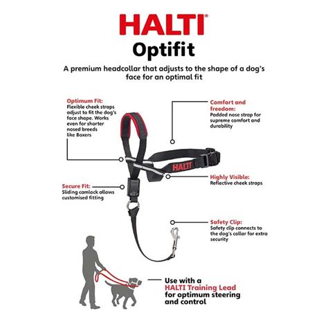 Halti Optifit Head Collar For Dogs Stops Pulling On The Leash Dog