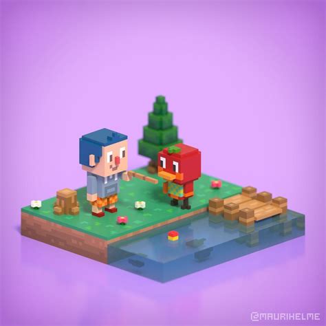 Making Characters With Magicavoxel Uplader