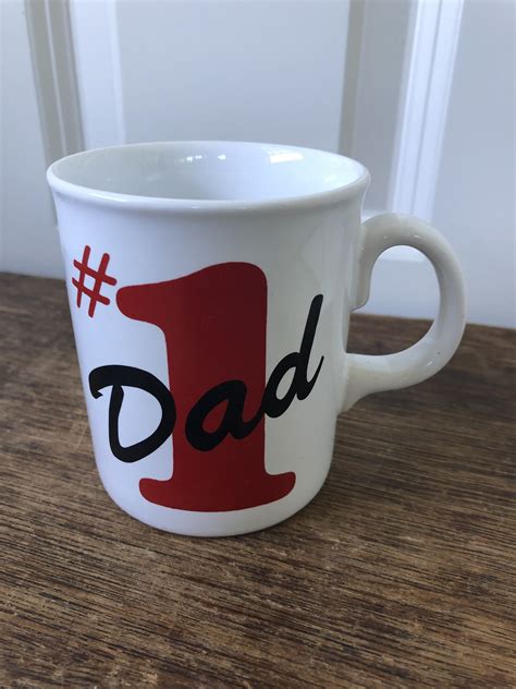 A 1 Dad Mug Number One Dad Mug Coffee Cup Fathers Day Etsy Dad Mug