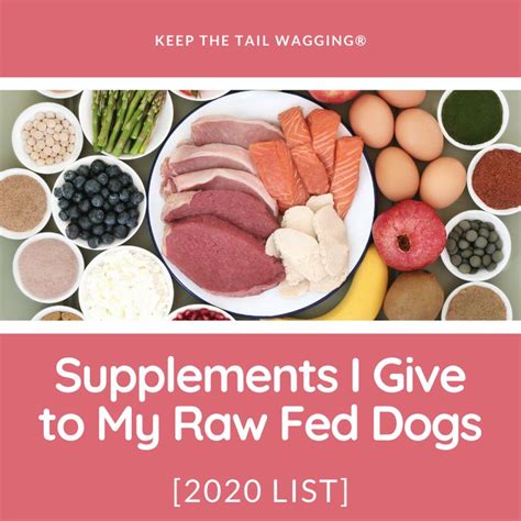 What to add to raw dog food. Supplements I Give to My Raw Fed Dogs in 2020 | Raw dog ...