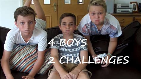 4 Boys 2 Challenges Youtube