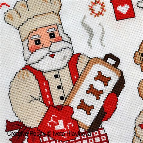Stitch count (w x h): Christmas baking cross stitch patterns