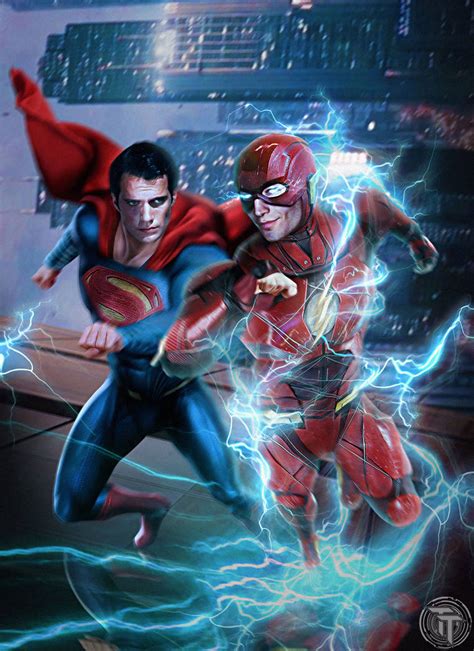 The Flash and Superman Race by Timetravel6000v2 on DeviantArt