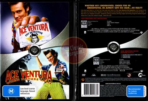 Ace Ventura 1 2 2 Dvd Double Pack Jim Carrey New Region 4