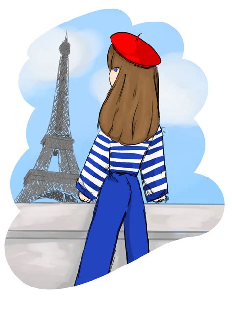 French Girl [ell Illustrations Art Street