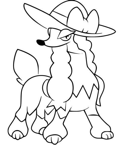 Coloriage des pokemons qui se trouve dans la liste 6e génération à imprimer et colorier pour les enfants. Coloriage Couafarel Demoiselle Pokemon à imprimer