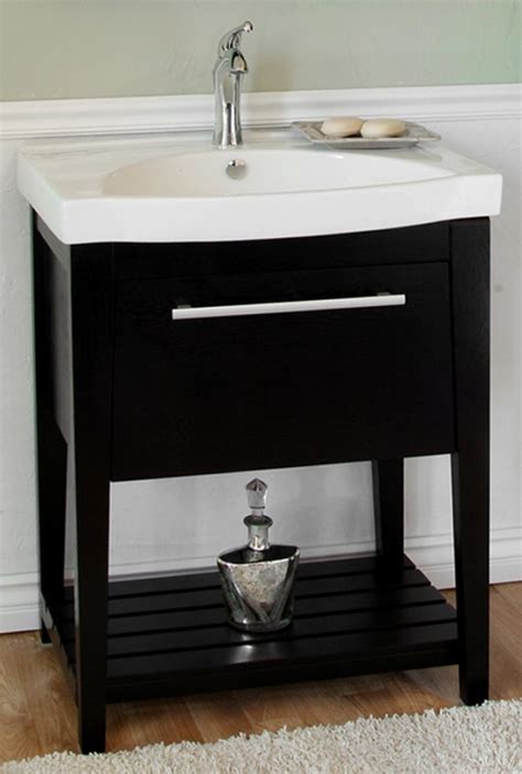 275 Inch Single Sink Bathroom Vanity With A Black Finish Uvbh80435327