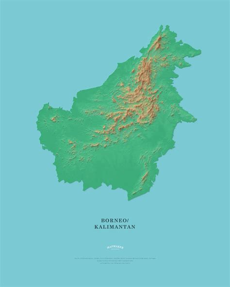 Jungle Maps Map Of Kalimantan Borneo