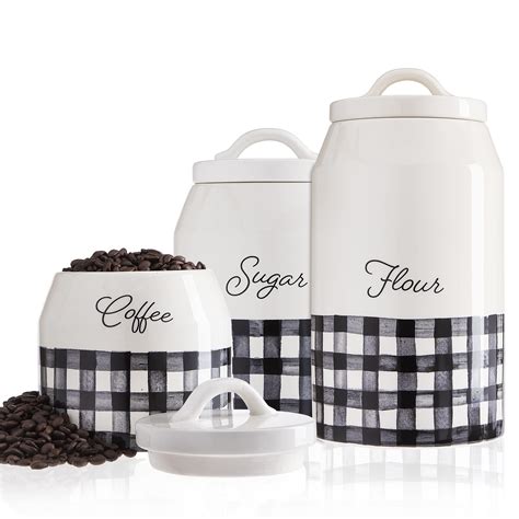 Buy Sheffield Home Farmhouse Style Kitchen Canister Set Set Of 3