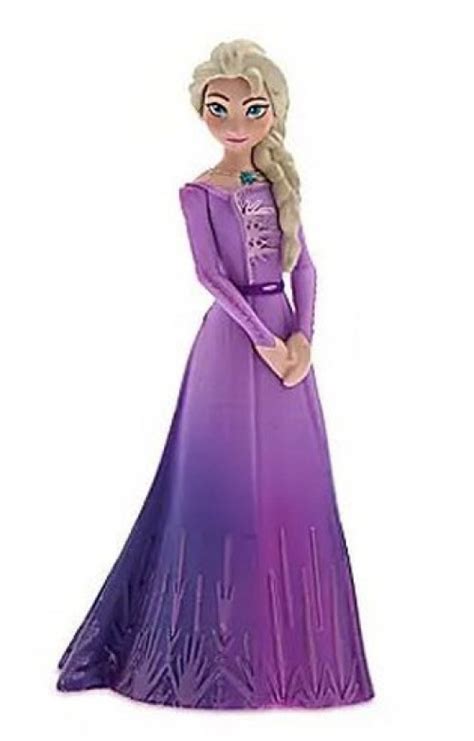 Disney Frozen Frozen 2 Elsa 35 Inch Pvc Figure Purple Gown Loose Ebay