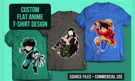 Create A Custom Amazing Anime Tshirt Design By Mayaidrissi Fiverr