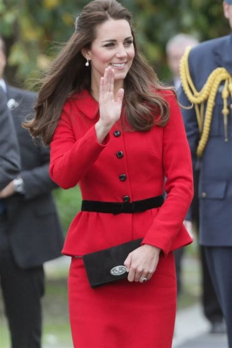 Kate Middleton Red Suit Work Outfit Thecelebritydresses