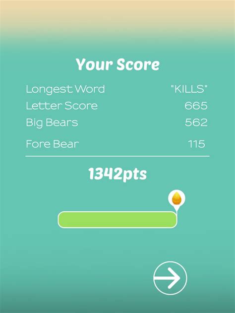 Total Score Alphabear Mobile Game Mobile Ui Longest Word Game