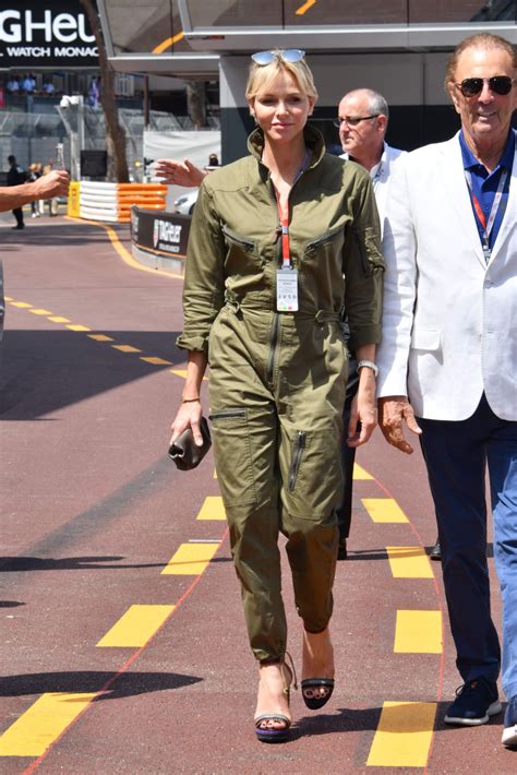 Charlene (née charlene lynette wittstock; Princess Charlene of Monaco - 2nd Practice Session for F1 ...