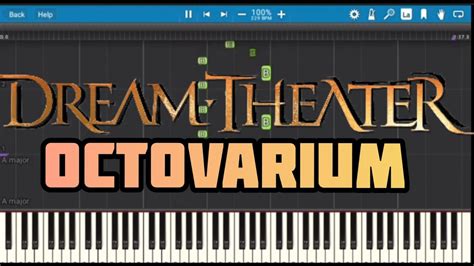 Dream Theater Octavarium Synthesia Piano Tutorial Youtube