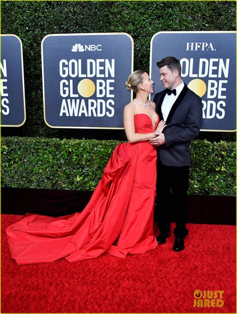 Scarlett Johansson Wows In Plunging Red Gown At Golden Globes 2020