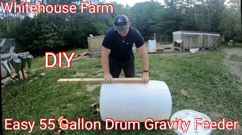 Diy 55 Gallon Drum Gravity Feeder Youtube
