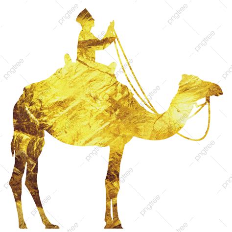 낙타 위에서 기도하는 황금 실루엣 남자 일러스트 기도 낙타 라마단 Png 일러스트 및 Psd 이미지 무료 다운로드