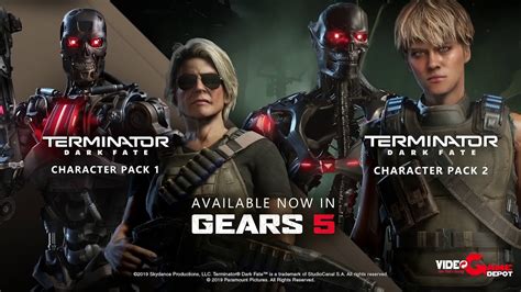 Gears 5 Terminator Dark Fate Character Packs Youtube