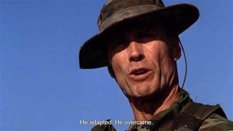 Heartbreak Ridge 1986 Improvise Overcome Adapt Clint Eastwood