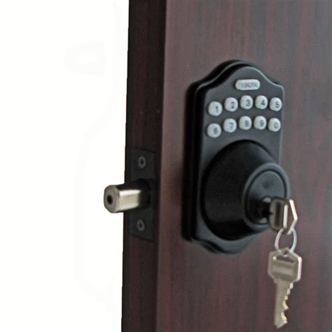 Lockey E Digital Keyless Electronic Deadbolt Door Lock Bronze With Remote